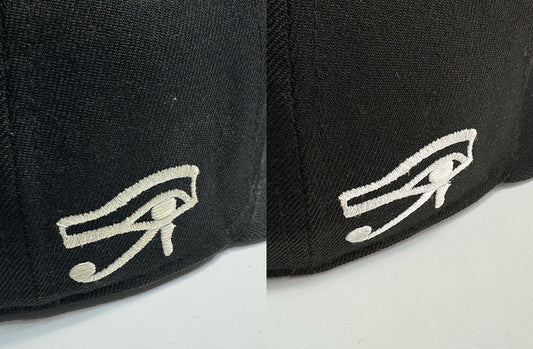刺繍の黄ばみ